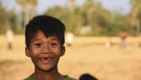 Little Khmer boy in Siem Reap, Cambodia